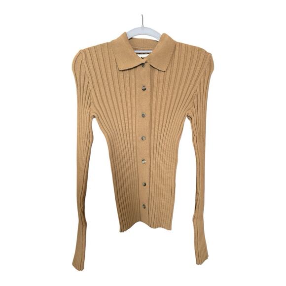 Anine Bing Sweater
Joslyn Ribbed Knit Cardigan
Button Front Brown
NWT Sz M - Picture 8 of 9